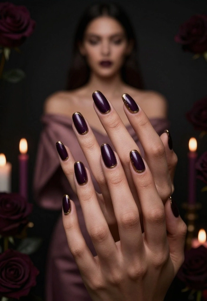 26 Cute Valentine’s Nails Ideas Perfect for Date Night! 💏 - 13. Dark Romance 1