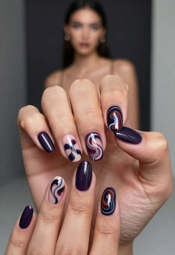 26 Cute Valentine’s Nails Ideas Perfect for Date Night! 💏 - 18. Magnetic Nail Art 1