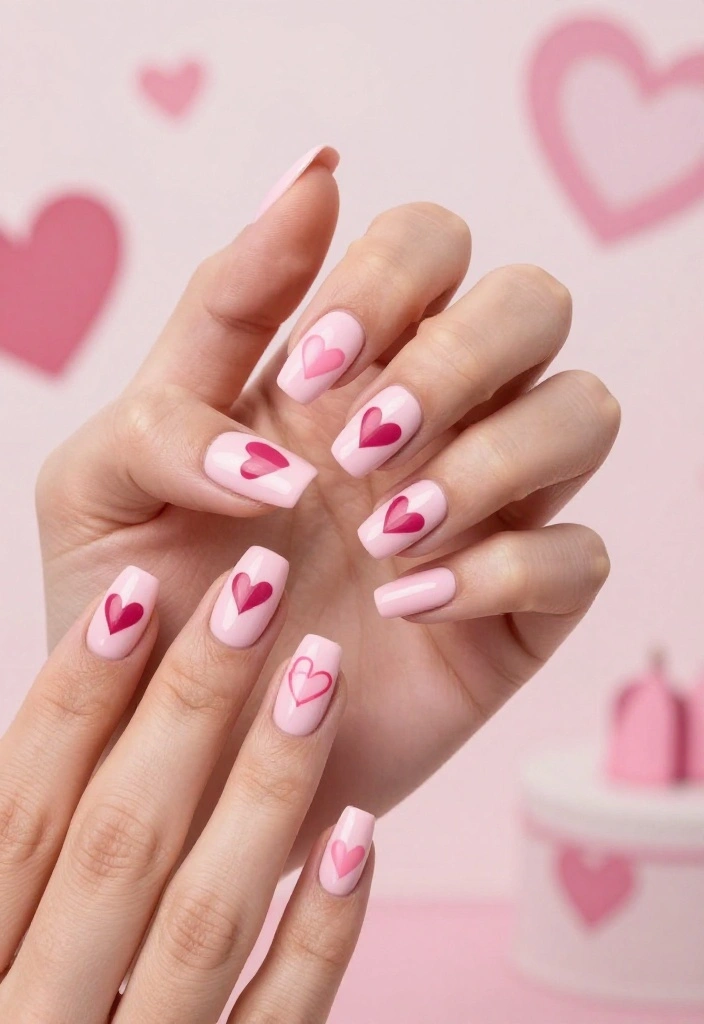 26 Cute Valentine’s Nails Ideas Perfect for Date Night! 💏 - 5. Love Letter Nails 1