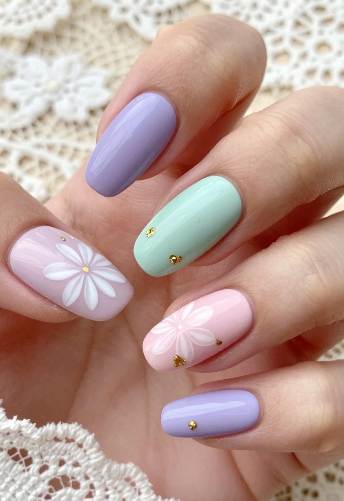 8 Chic Acrylic Nails Almond Designs That'll Elevate Your Style Instantly! - 1. Pastel Perfection 1