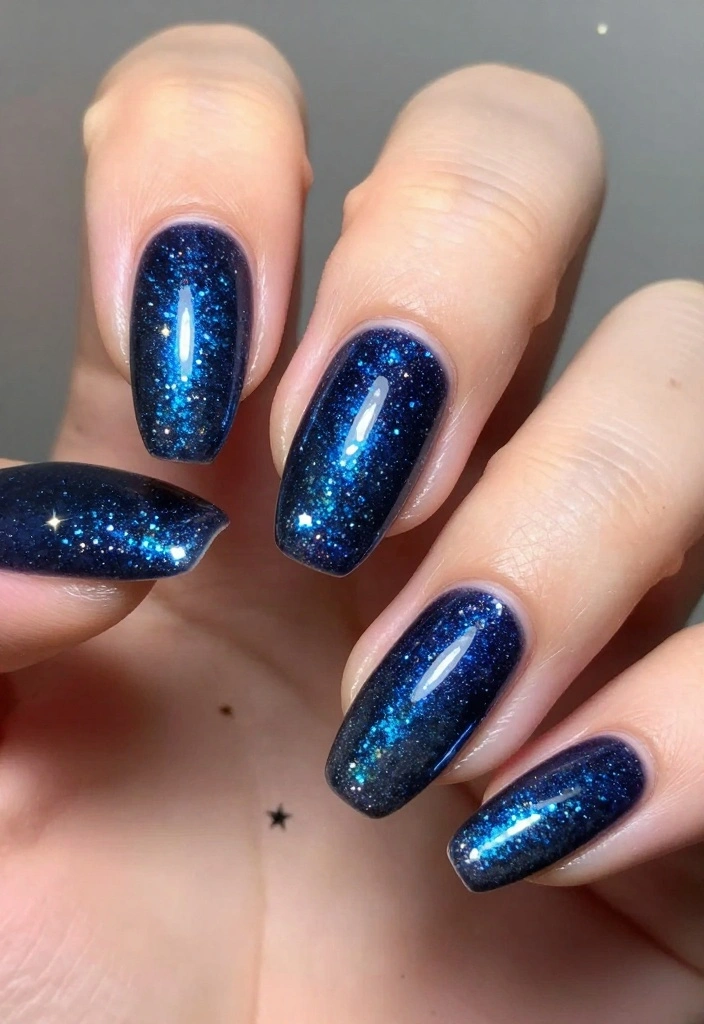 8 Chic Acrylic Nails Almond Designs That'll Elevate Your Style Instantly! - 2. Glitter Glam 1