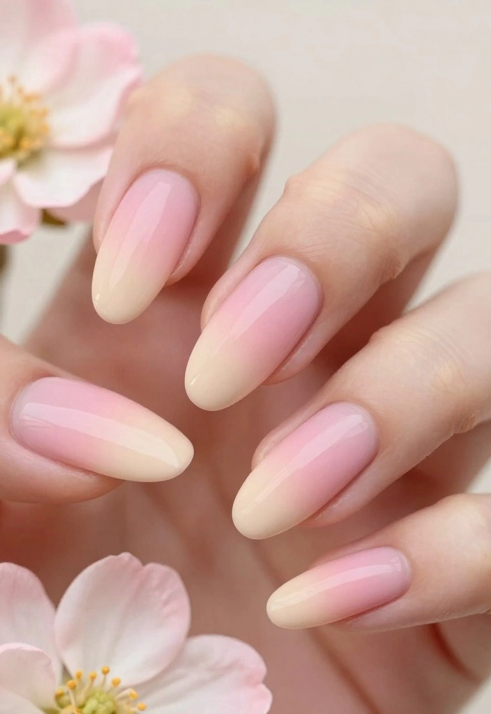 8 Chic Acrylic Nails Almond Designs That'll Elevate Your Style Instantly! - 6. Ombre Elegance 1