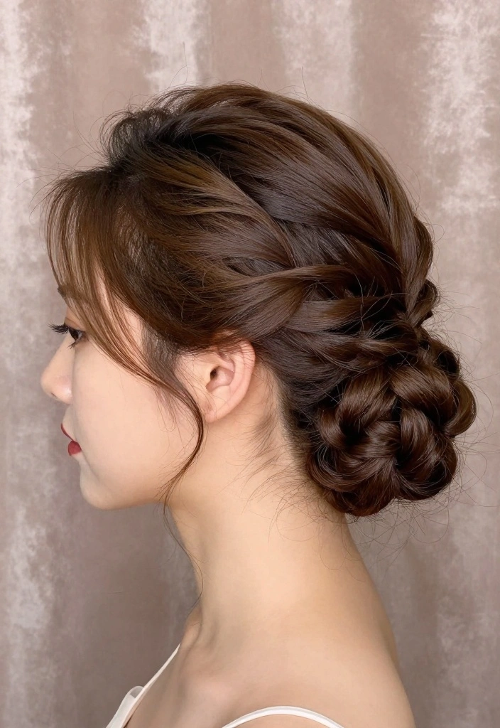 9 Fashion-Forward Hairstyles to Hide Bangs That Will Wow Your Friends! - 1. The Chic Twisted Bun 1
