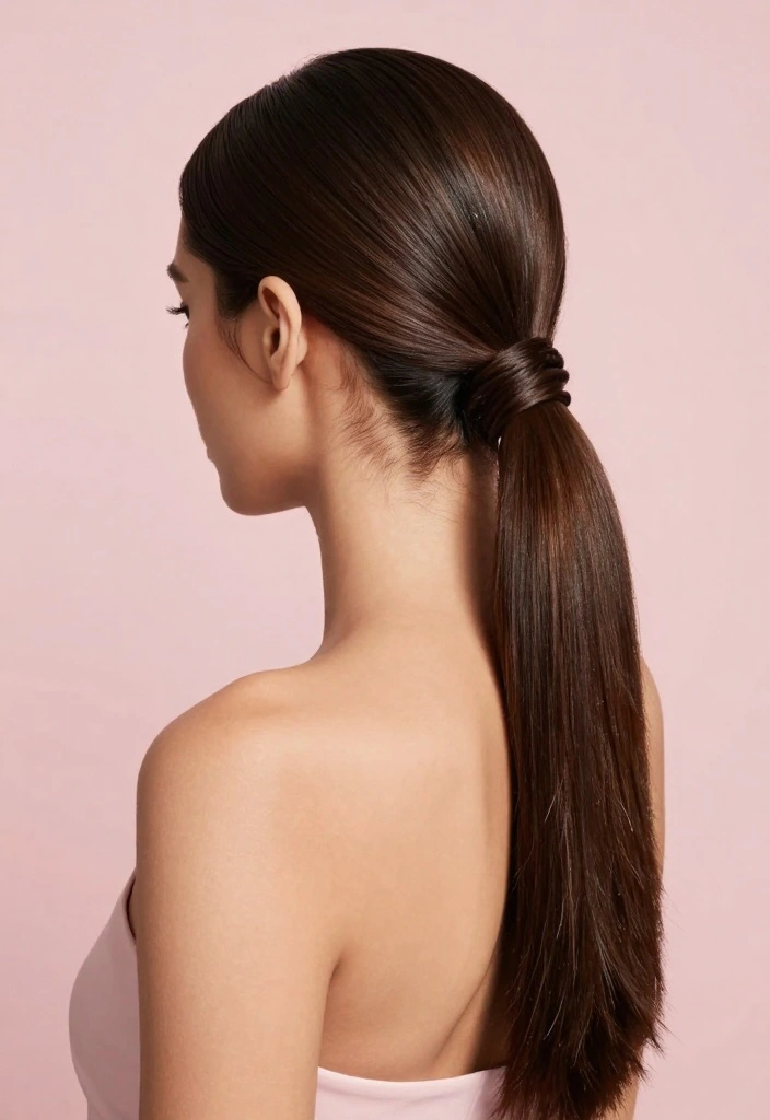 9 Fashion-Forward Hairstyles to Hide Bangs That Will Wow Your Friends! - 4. The Sleek Low Ponytail 1