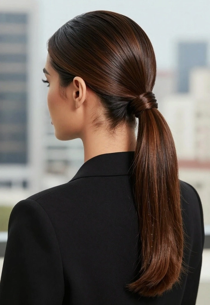9 Quick Easy Hairstyles for Long Hair That'll Save You Time (And Look Fabulous!) - 4. Classic Ponytail Twist 1