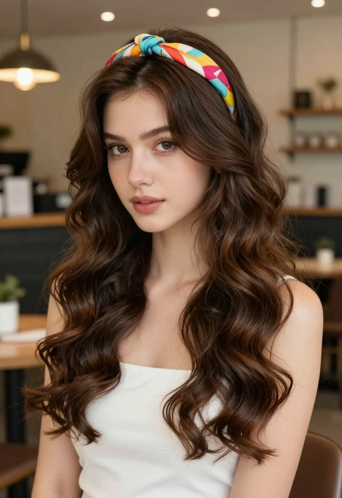 9 Quick Easy Hairstyles for Long Hair That'll Save You Time (And Look Fabulous!) - 7. Loose Waves with a Headband 1