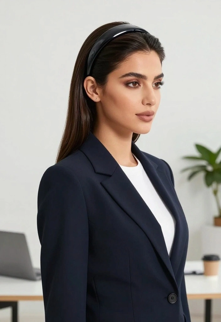 9 Quick Headband Hairstyles Inspired by Your Favorite Celebrities! - 6. The Sleek Side Part 1